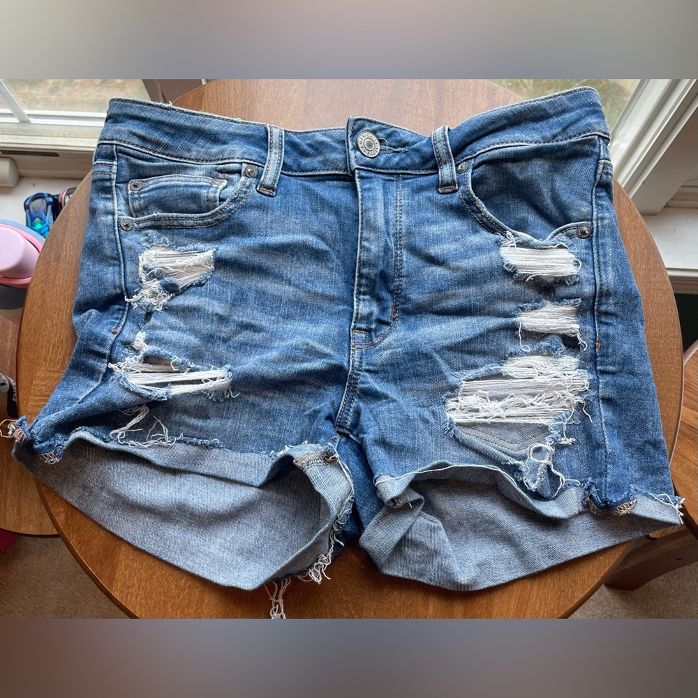 American Eagle high rise jean shorts size 10